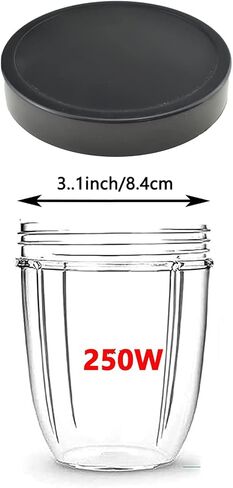 2PCS Replacement Parts For Nutribullet Lids Blender, 1PCS Flat Lid and 1PCS Flip Top To-go Lid Fit for 600w and 900w 18/24/32 Oz Nutribullet Blender Cups in Kuwait
