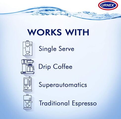 Urnex Dezcal Coffee and Espresso Machine Descaler Activated Scale Remover - 900g Bottle - Fast Effective Descaling Of Boilers and Heating Elements Faucets Spray Heads Milk Systems in Saudi Arabia