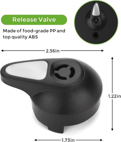 Steam Release Handle Steam Valve for Instant Pot Duo Nova, Duo Gourmet 6 qt, DUO CRISP AF 8, Ultra 3, 6, 8 qt, Viva 6 Quart, Pressure Cooker Valve Replacement Part Accessories in Saudi Arabia