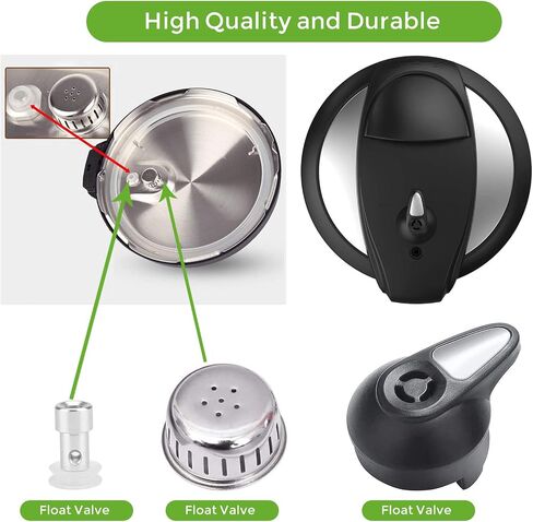 Steam Release Handle Steam Valve for Instant Pot Duo Nova, Duo Gourmet 6 qt, DUO CRISP AF 8, Ultra 3, 6, 8 qt, Viva 6 Quart, Pressure Cooker Valve Replacement Part Accessories in Saudi Arabia