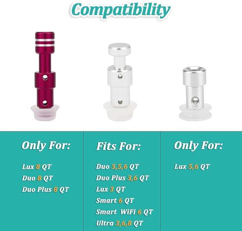 Steam Release Handle, Original Float Valve Replacement Parts with 3 Silicone Caps for Instant Pot Duo/Duo Plus 3, 5, 6 Quart, Duo Mini 3 Qt, Duo50 5 Qt, Duo/Duo plus 60 6 Qt by ZYLONE in Saudi Arabia