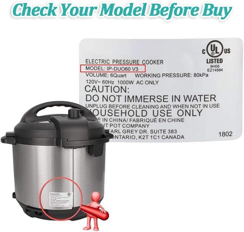 Steam Release Handle, Original Float Valve Replacement Parts with 3 Silicone Caps for Instant Pot Duo/Duo Plus 3, 5, 6 Quart, Duo Mini 3 Qt, Duo50 5 Qt, Duo/Duo plus 60 6 Qt by ZYLONE in Saudi Arabia