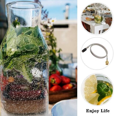 Upgraded Soda Machine Adapter Hose Kit, 60in CGA320 to TR21-4 Soda Maker Co2 Tank Direct Adapter Hose, Maximum Working Pressure 4500PSI in Kuwait