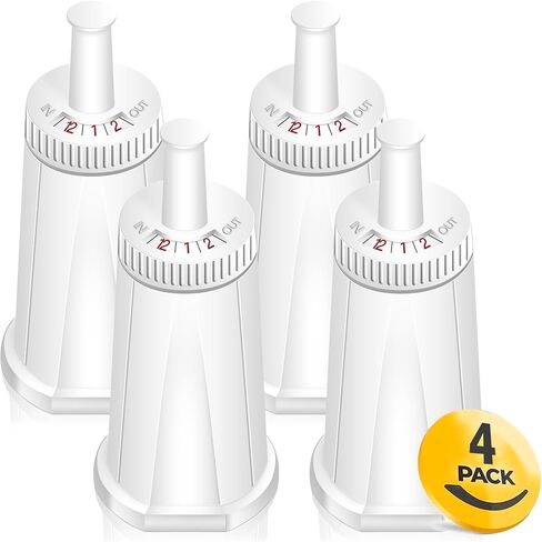 Water Filter for Breville Espresso Machine Barista Touch Espresso Machine BES880, Barista Pro BES878, Oracle Touch BES990, Oracle BES980 & Dual Boiler BES920 Bambino ClaroSwiss, #BES008WHT0NUC1,4 Pack in Kuwait