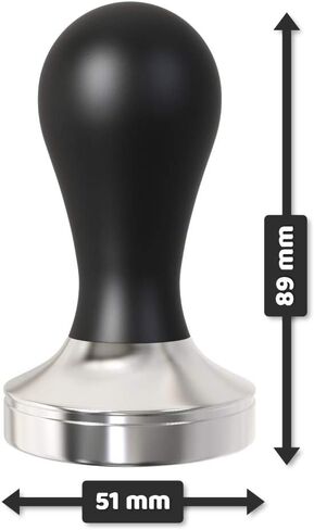 Espresso Tamper Set - 51mm Tamper - Frothing Pitcher, Tamper and Espresso Accessories - Premium Barista Espresso Hand Tamper Set (51mm, Aluminum Handle) in Saudi Arabia