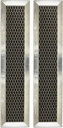 Microwave Charcoal Filter 11.02" x 2.52" for JX81D WB02X10943 GE Microwave Filter Replacement - This Carbon Filter Freshens and Filters Kitchen Air Entering the Over-the-Range Oven Vent Fan (2-Pack) in Kuwait