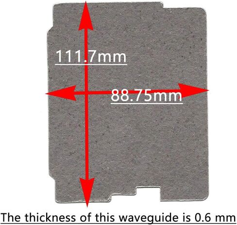 2 PCS Microwave Oven Parts Mica Slice Super Thick Heat Insulation Accessories,Waveguide Cover for Frigidaire 5304464061 in Saudi Arabia