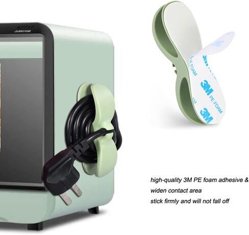 Cord Organizer for Appliances, 4PCS Kitchen Appliance Cord Winder Cable Organizer, Cord Holder Cord Wrapper for Appliances Stick on Pressure Cooker, Mixer, Blender, Coffee Maker, Air Fryer in Saudi Arabia