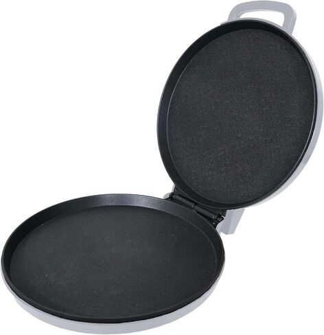 Courant Pizza Maker 12-inch Pizzas Machine, Newly improved Cool-touch Handle Non-Stick plates Pizza oven & Calzone Maker, Electric Countertop Oven for Home or School, 12" Indoor Grill/Griddle, Gray in Kuwait