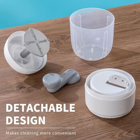 Yanpoake ماكينة حلاقة الثلج اليدوية ماكينة صنع الثلج المخروطية المحمولة كسارة صانع الثلج المكسر مع 2 صينية مكعبات ثلج مجانية للاستخدام المنزلي في الهواء الطلق in Kuwait