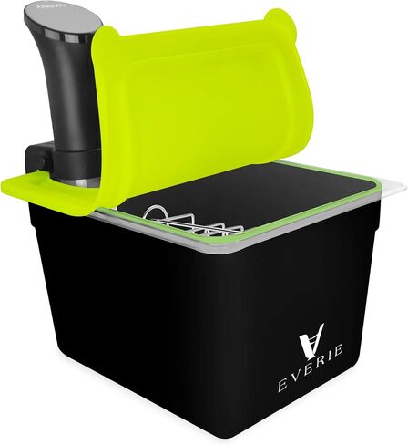 EVERIE Sous Vide Container with Universal Silicone Lid Compatible with Anova All Models, Anova Nano, Chefsteps Joule, Instant Pot, Wancle Sous Vide Cookers in Saudi Arabia