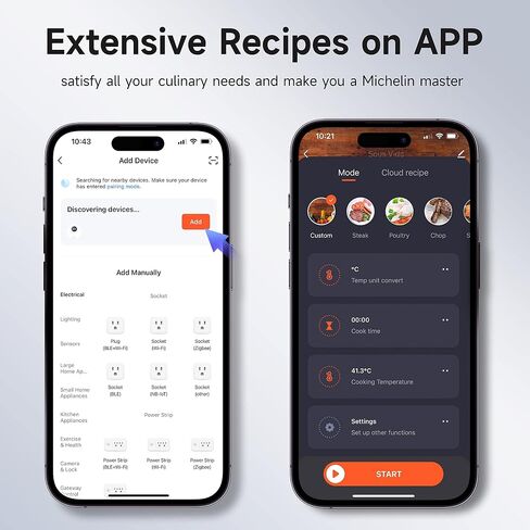 Sous Vide Machines,Joule Sous Vide Cooker 1100W, Wifi Connect App Control with Recipe Ultra-quiet Fast-Heating Immersion Circulator Temperature and Time Digital Display in Saudi Arabia