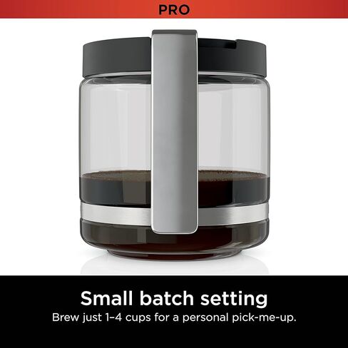 Ninja DCM201BK Programmable XL 14-Cup Coffee Maker PRO, 14-Cup Glass Carafe, Freshness Timer, with Permanent Filter, Black Stainless Steel in Kuwait