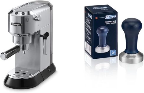 De'Longhi Dedica EC680M, Espresso Machine, Coffee and Cappucino Maker with Milk Frother, Metal / Stainless, Compact Design 6 in Wide, Fit Mug Up to 5 in in Kuwait