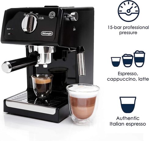 De'Longhi ECP3420 Bar Pump Espresso and Cappuccino Machine, 15", Black in Kuwait