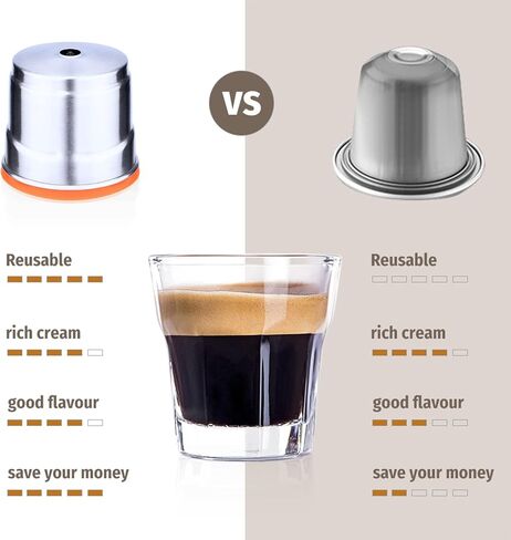 XIXIAN Stainless Steel Coffee Capsule Refillable Coffee Capsules Espresso Capsules Compatible with illy Coffee Machine in Kuwait