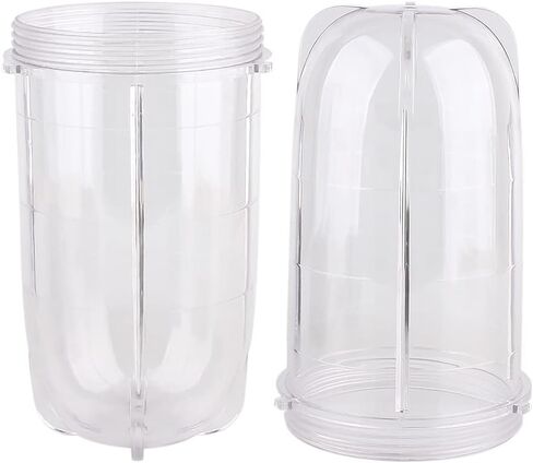 قطع غيار Veterger 16 أوقية أكواب مرطبان، متوافق مع عصارة الخلاط السحري الأصلي MB1001 250W (2 حزمة) in Saudi Arabia