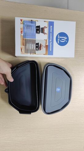 بطانات الطبخ البطيء 2 في 1 من السيليكون/فواصل وعاء الفخار/حجم أسود ورمادي 6-8 كيو تي/حشوات طباخ بطيء قابلة لإعادة الاستخدام، قم بطهي طبقين في وقت واحد/تتضمن المكافأة وسادة تنظيف الأطباق مجانًا. in Saudi Arabia