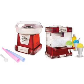 Nostalgia Retro Hard and Sugar Free Countertop Original Cotton Candy Maker, Includes 2 Reusable Cones and Scoop – Aqua in Saudi Arabia