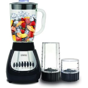 خلاط دومينيون بلند ماكس القوي للعصائر والمخفوقات، مفرمة طعام للصلصة والخضروات، مطحنة للمكسرات والأعشاب، 10 سرعات مع نبض، شفرة حادة متعددة المستويات من الفولاذ المقاوم للصدأ، أسود in Kuwait