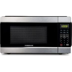 ميكروويف فاربروير كونترتوب 1000 واط، 1.1 قدم مكعب - فرن ميكروويف مع إضاءة LED وقفل للأطفال - مثالي للشقق والمساكن - الفولاذ المقاوم للصدأ سهل التنظيف in Kuwait