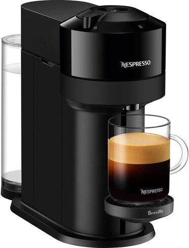 Nespresso BNV550GLB Vertuo Next Espresso Machine with Aeroccino by Breville, Gloss Black in Saudi Arabia