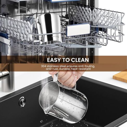 إبريق إزباد الحليب، ديلي آرت 12 أونصة/350 مل كوب إزباد الحليب 304 من الفولاذ المقاوم للصدأ إبريق تبخير حليب الإسبريسو، ملحقات ماكينة الإسبريسو، أداة باريستا، إبريق الحليب للكابتشينو، فن اللاتيه in Kuwait