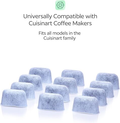 12 Pack Water Filters for Cuisinart Coffee Makers by GoodCups - Replacement Charcoal Water Filters - Fits All Cuisinart Coffee Machines in Kuwait