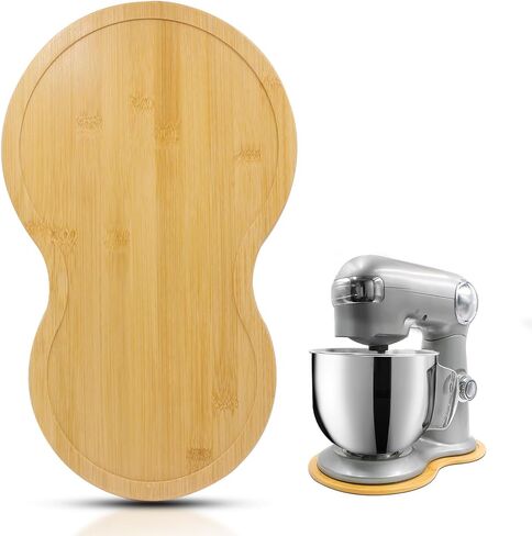 بساط مزلاق من الخيزران متوافق مع خلاط كويزينارت القائم سعة 5.5 كوارت - صندوق تخزين منزلق لسطح المطبخ لخلاط كويزينارت، صينية متحركة in Kuwait