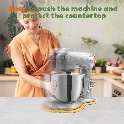 بساط مزلاق من الخيزران متوافق مع خلاط كويزينارت القائم سعة 5.5 كوارت - صندوق تخزين منزلق لسطح المطبخ لخلاط كويزينارت، صينية متحركة in Kuwait