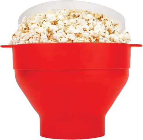 Microwave Popcorn Popper with Lids - Silicone - No Oil or Butter Required - Collapsible Bowls - BPA-Free - Movie Night Supplies - Blue in Kuwait
