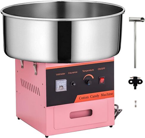 Commercial Cotton Candy Machine Electric Cotton Candy Floss Maker - 110V for the Perfect Party Favor for Birthdays, School function, or Social Events.（Blue） (Without wheels, Blue)… in Kuwait