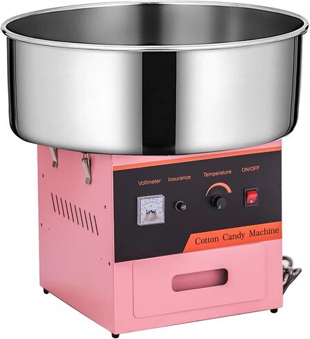 Commercial Cotton Candy Machine Electric Cotton Candy Floss Maker - 110V for the Perfect Party Favor for Birthdays, School function, or Social Events.（Blue） (Without wheels, Blue)… in Kuwait