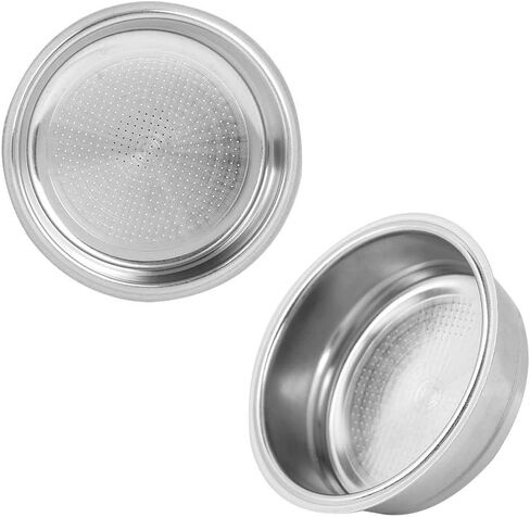 وعاء مصفاة فلتر ماكينة القهوة من الفولاذ المقاوم للصدأ بطبقة واحدة من Syrisora ​​مقاس 51 مم مناسب لـ DeLonghi in Kuwait