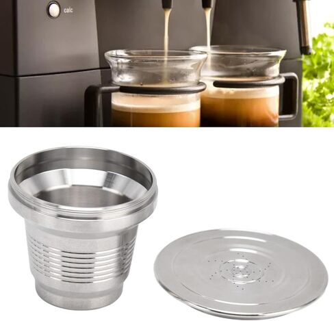 كوب كبسولة القهوة القابل لإعادة الاستخدام من VTOSEN - فلتر كبسولة من الفولاذ المقاوم للصدأ لـ LORLM8012/60/A - فلتر كبسولة القهوة القابل لإعادة الملء - ملحقات ماكينة القهوة - استمتع بالقهوة مع كوب كبسولة القهوة هذا! in Kuwait