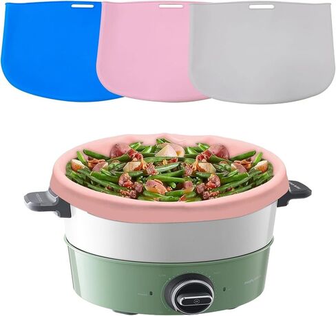NASHARIA Crock Pot Liners: 3 PCS Silicone Crock Pot Liner Slow Cooker Liners and Waterproof & Dishwasher Safe Crock Pot Bags Liners for Oval or Round 6-8qt Pot (Pink Gray Blue) in Kuwait