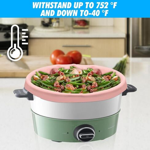 NASHARIA Crock Pot Liners: 3 PCS Silicone Crock Pot Liner Slow Cooker Liners and Waterproof & Dishwasher Safe Crock Pot Bags Liners for Oval or Round 6-8qt Pot (Pink Gray Blue) in Kuwait