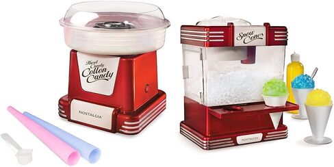 Nostalgia Retro Hard and Sugar Free Countertop Original Cotton Candy Maker, Includes 2 Reusable Cones and Scoop – Aqua in Saudi Arabia