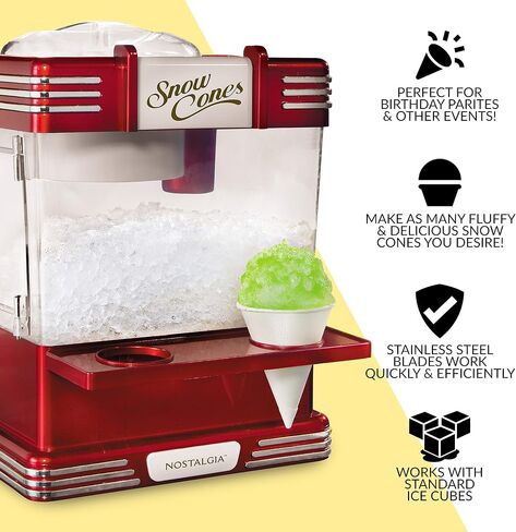 Nostalgia Retro Hard and Sugar Free Countertop Original Cotton Candy Maker, Includes 2 Reusable Cones and Scoop – Aqua in Saudi Arabia
