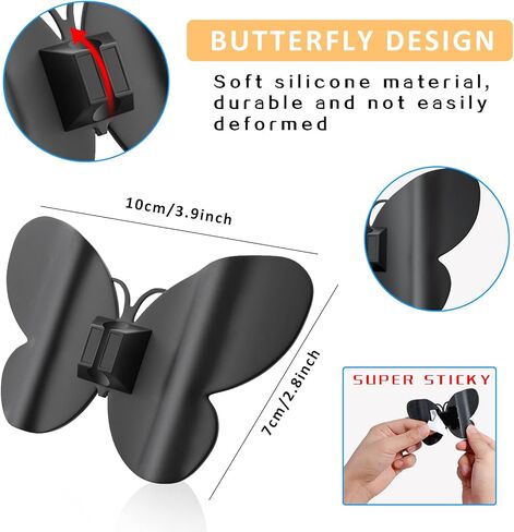 8 قطع منظم الحبل للأجهزة، منظم سلك الفراشة لأجهزة المطبخ يلتصق عليها، حامل سلك ملفوف ملفوف لخلاط الحامل، صانع القهوة، مقلاة الهواء، طنجرة ضغط (أسود + أبيض) in Kuwait