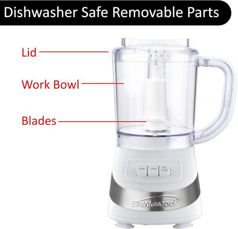 Brentwood Appliances FP-549BK 3-Cup (Black) Food Processors, Normal in Saudi Arabia