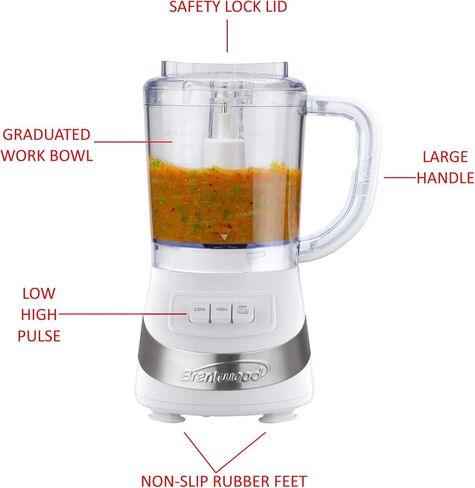 Brentwood Appliances FP-549BK 3-Cup (Black) Food Processors, Normal in Saudi Arabia