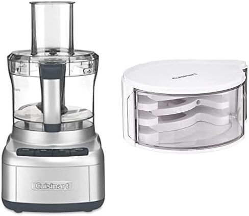 محضرة طعام 8 أكواب من كويزينارت، محرك 350 واط، أقراص التقطيع المتوسطة إلى الدقيقة، FP-8SV وحامل أقراص DLC-DH، أبيض in Kuwait