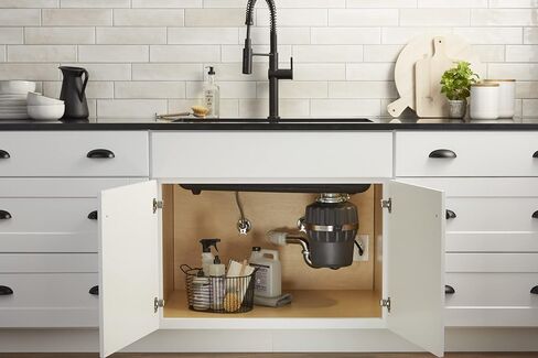 KOHLER 29361-CHR Reckon Garbage Disposal with Sound Reduction, 3/4 HP Continuous Feed, Power Cord Included, Charcoal in Saudi Arabia