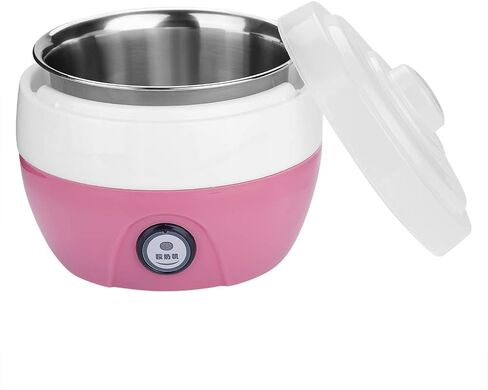 Ice Cream Maker Electric 1L Automatic Yogurt Machine, for Home(Pink) in Saudi Arabia