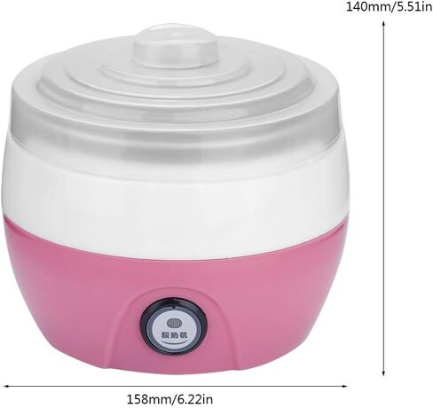 Ice Cream Maker Electric 1L Automatic Yogurt Machine, for Home(Pink) in Saudi Arabia
