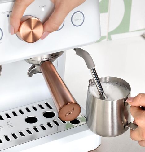 Café Bellissimo Semi Automatic Espresso Machine + Milk Frother | WiFi Connected| Built-In Bean Grinder, 15-Bar Pump & 95-Ounce Water Reservoir | Matte Black, C7CESAS3RD3 in Saudi Arabia