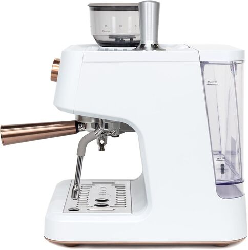 Café Bellissimo Semi Automatic Espresso Machine + Milk Frother | WiFi Connected| Built-In Bean Grinder, 15-Bar Pump & 95-Ounce Water Reservoir | Matte Black, C7CESAS3RD3 in Saudi Arabia