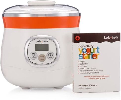 Belle and Bella Yomagic Automatic Yogurt Maker | Greek Yogurt | Vegan | Non-Dairy Yogurt | No Sugar Added | Probiotics | Live Active Cultures in Saudi Arabia