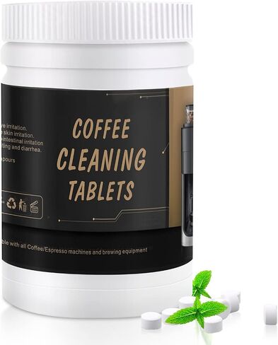 Espresso Machine Cleaning 100 Tablets For Breville, Jura, Miele, and Universal Coffee Machine for All Brands - Professional Coffee Grease and Residue Cleaner in Saudi Arabia